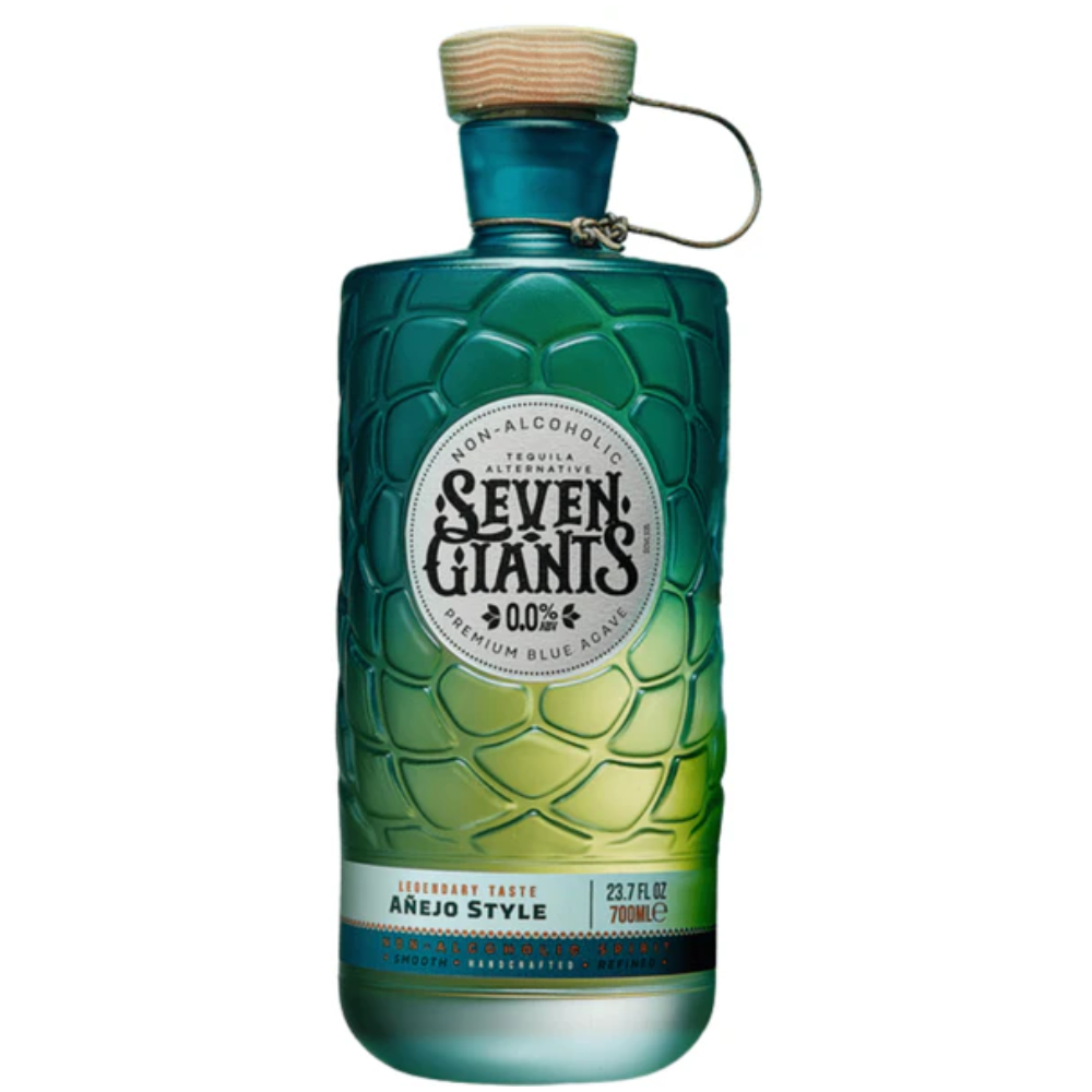 Seven Giants Anejo Style in a green stylish bottle