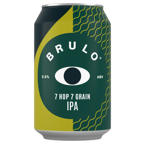 Brulo 7 Hop 7 Grain IPA can on a white background