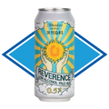 Can of Abbeydale Reverence Pale Ale in front of the Alcohol Free Drinks Company blue diamond. 