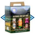 Alcohol-free gift box with three cans on a scenic background. Ideal Christmas Gift for anyone not wanting to drink booze.