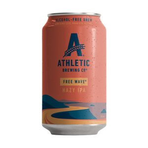 Athletic Brewing Co. alcohol-free beer can on a white background