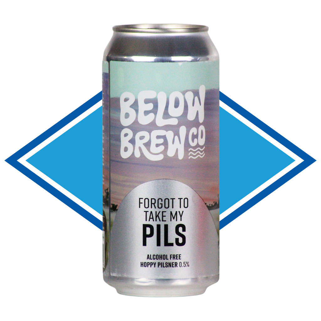 A Silver can of Below Brew Old school hops meet new school drops: Saaz, Perle, Hallertau Blanc & Mandarina Bavaria combine in this wonderfully crisp and refreshing pilsner.