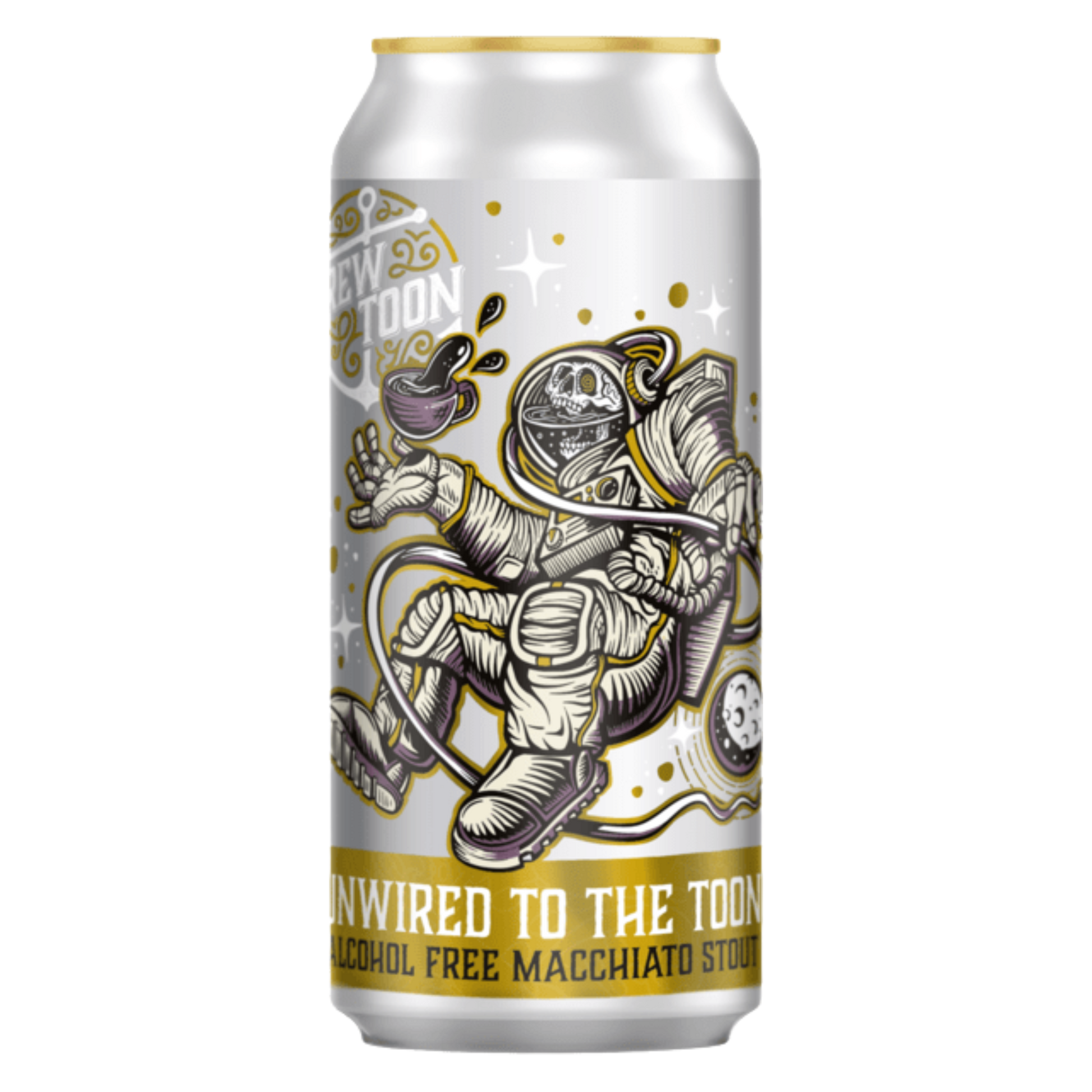 A can of Alcohol Free Stout