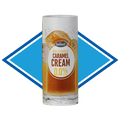 Non-alcoholic caramel cream drink container with 'twist' branding on a white background