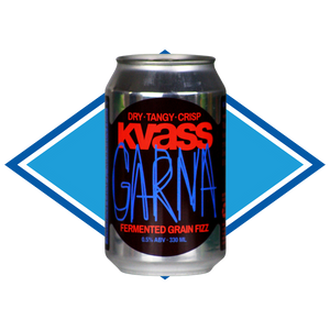 GARNA Kvass Alcohol Free Fermented Grain Fizz 0.5% – 330ml