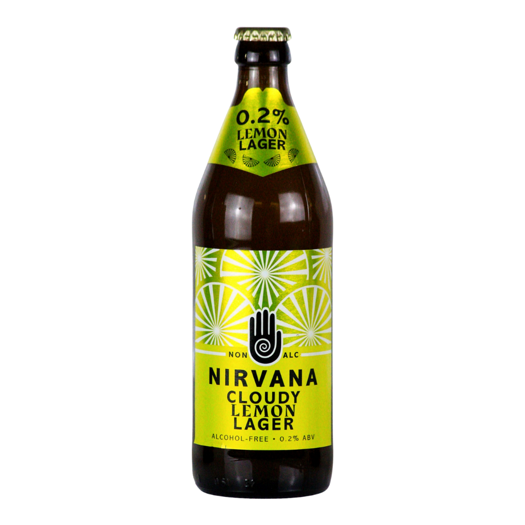 Nirvana Cloudy Lemon Alcohol Free Lager 500ml bottle