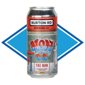 Beer can with 'Burton Rd Brewing Co' branding on a white background IT is a 0.0% ABV non alcoholic beer.
