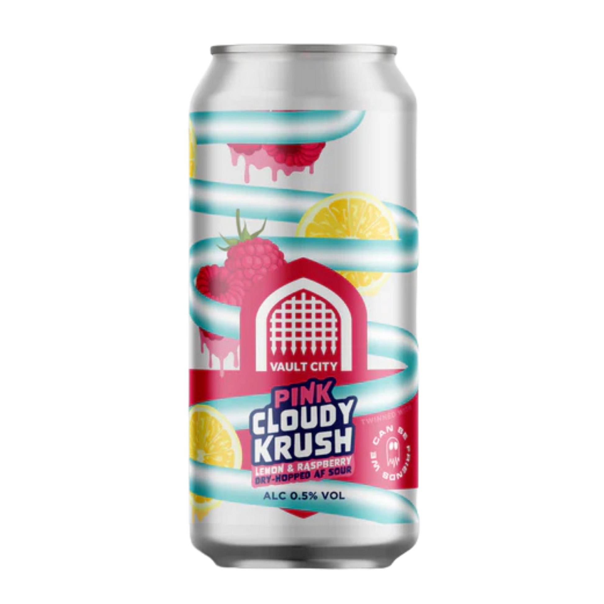 Can of Vault City Pink Cloudy Krush on a white background