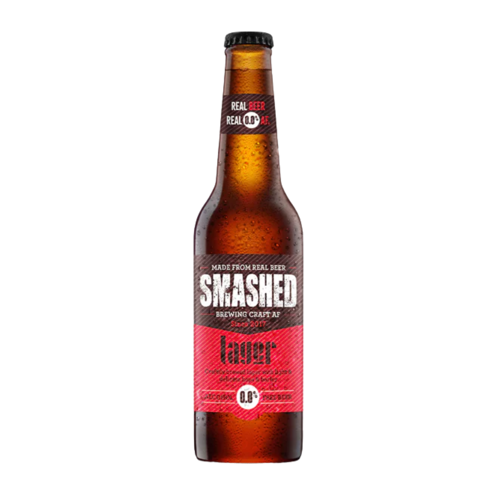 Smashed Lager Bottle