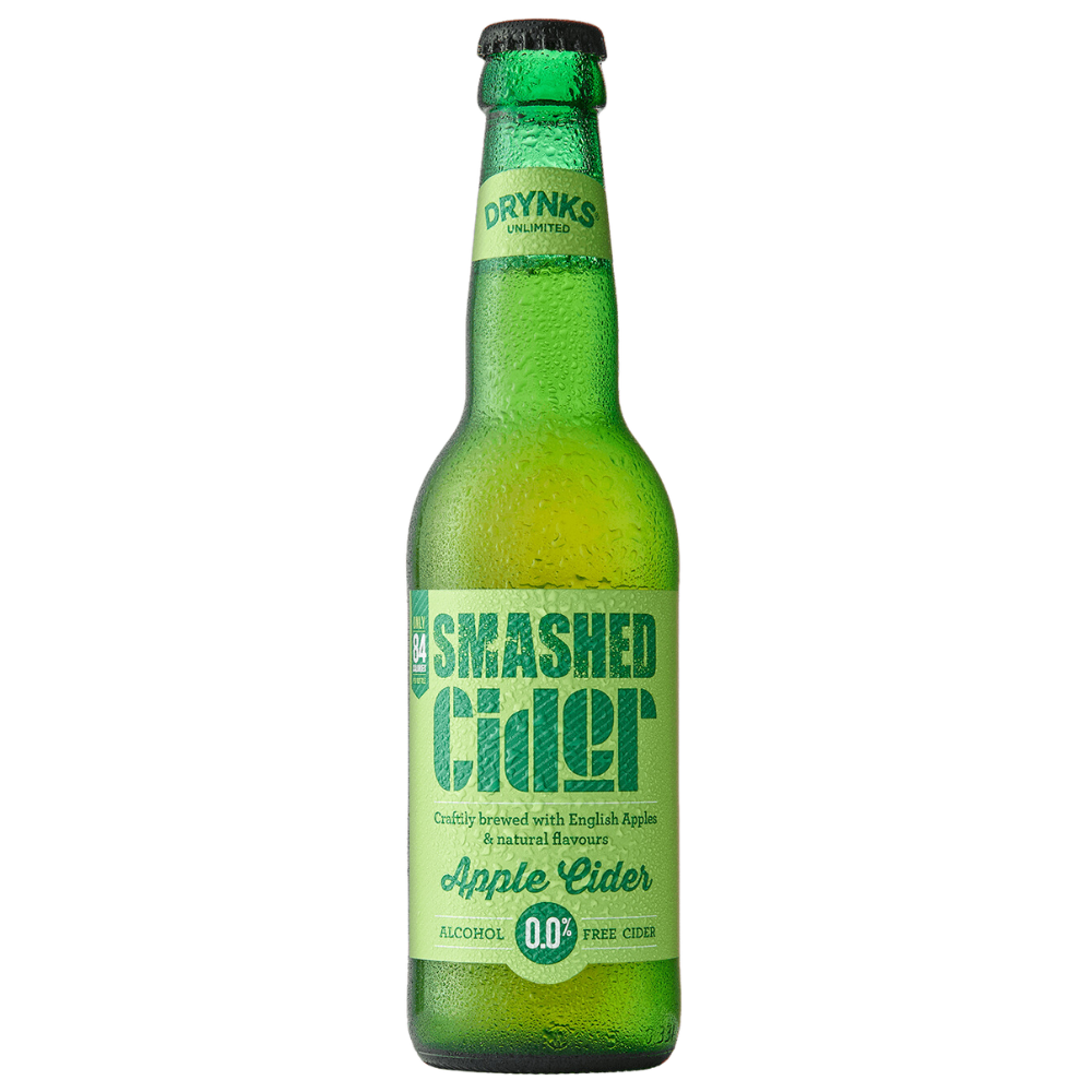 Smashed Cider Bottle - The Alcohol Free Drinks Company