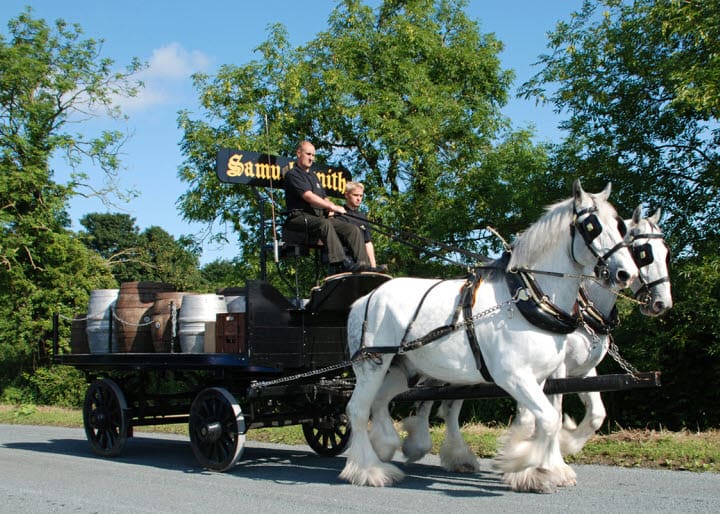 Sam Smiths Horses delivering Beer