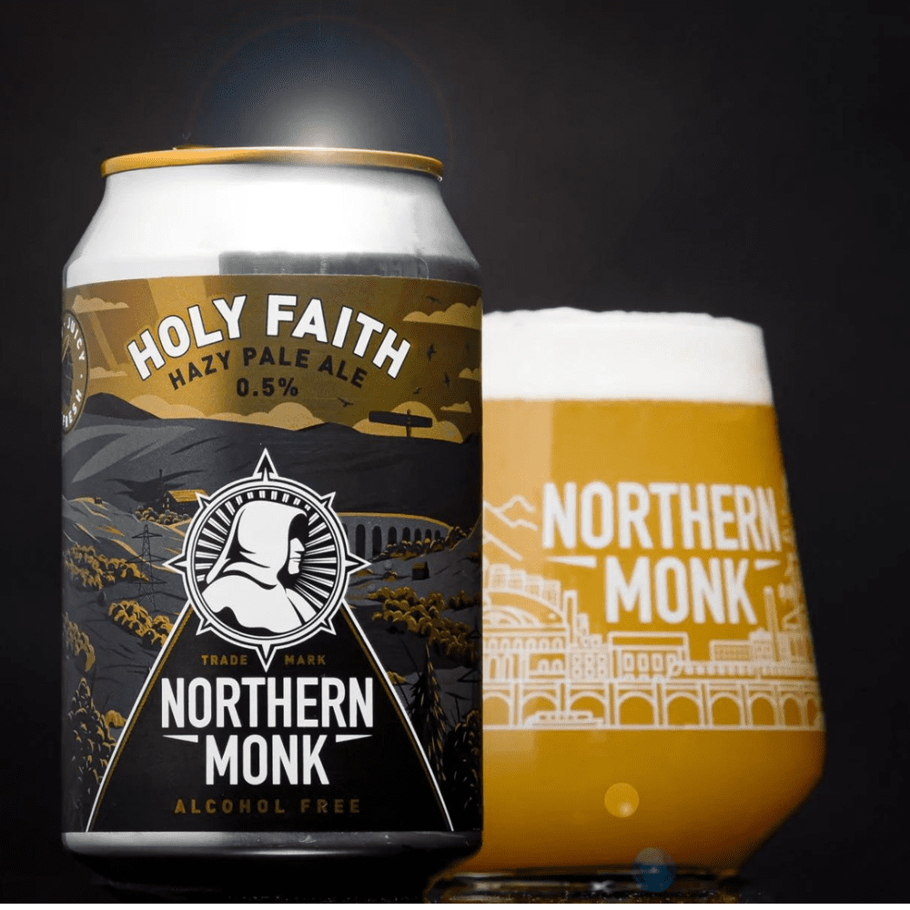 Northern Monk Hazy Pale Ale: Holy Faith - Alcohol Free Drinks