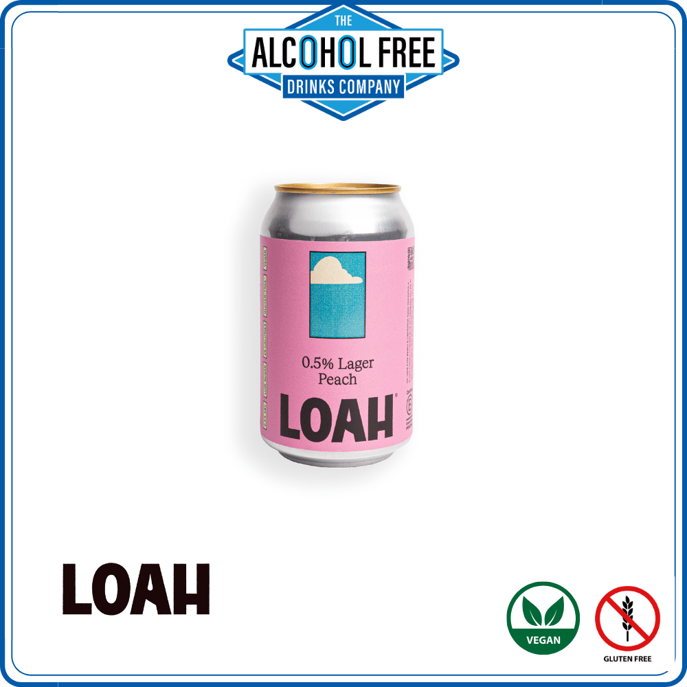 Loah Lager Peach - The Alcohol Free Drinks Company